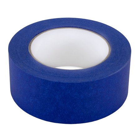 Idl Packaging 2in x 60 yd Painters Blue Masking Tape, Natural Rubber Strong Adhesive, Sharp Line, 6PK 6x-46706